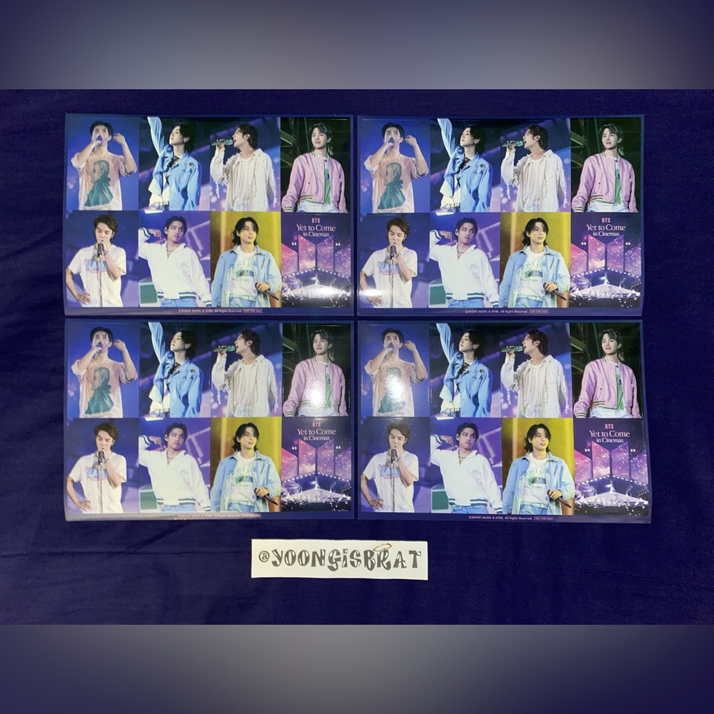 BTS YET TO COME in cinema sticker sheet japan viewing benefit gift